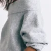 Weicher Strickpullover im Bardot-Stil Weicher Strickpullover im Bardot-Stil