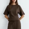 Weiches Kurzarm-Sweatshirt