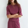 Weiches Kurzarm-Sweatshirt