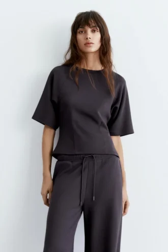 Weiches Kurzarm-Sweatshirt