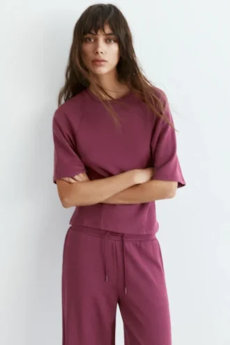 Weiches Kurzarm-Sweatshirt