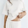 Weiches Kurzarm-Sweatshirt