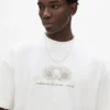 Weißes T-Shirt mit Igel-Grafik Weißes T-Shirt mit Igel-Grafik