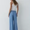 Weit geschnittene Jeans mit Kordelzug Weit geschnittene Jeans mit Kordelzug