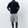 Weite Cargo-Bermuda-Shorts Weite Cargo-Bermuda-Shorts