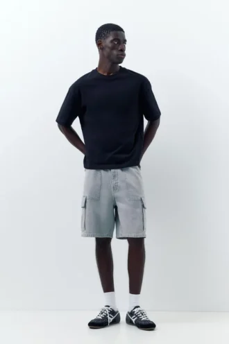Weite Cargo-Bermuda-Shorts