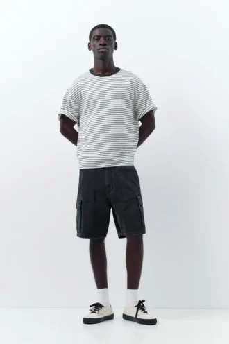 Weite Cargo-Bermuda-Shorts