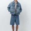 Weite Denim-Bermudas-Shorts Weite Denim-Bermudas-Shorts