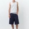Weite Denim-Bermudas-Shorts Weite Denim-Bermudas-Shorts