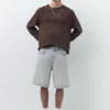 Weite Denim-Bermudas-Shorts Weite Denim-Bermudas-Shorts