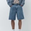 Weite Denim-Bermudas-Shorts Weite Denim-Bermudas-Shorts