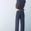 Weite Hose aus Krepp