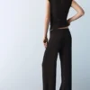 Weite Hose aus Krepp