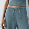 Weite Hose aus Krepp