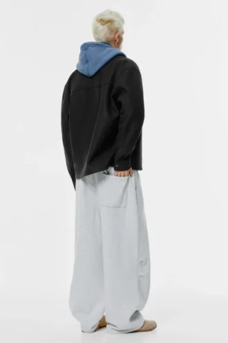 Woll-Overshirt mit Taschen