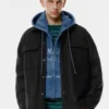 Woll-Overshirt mit Taschen