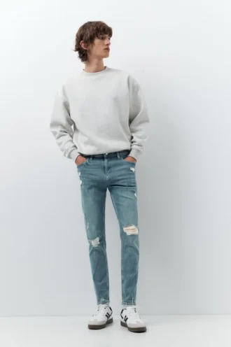 Zerrissene Skinny-Jeans