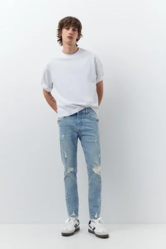 Zerrissene Skinny-Jeans