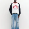 Zerrissene Slim-Fit-Bootcut-Jeans