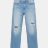 Zerrissene Slim-Fit-Bootcut-Jeans